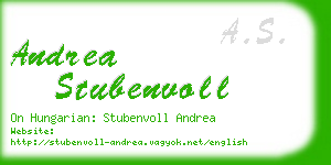 andrea stubenvoll business card